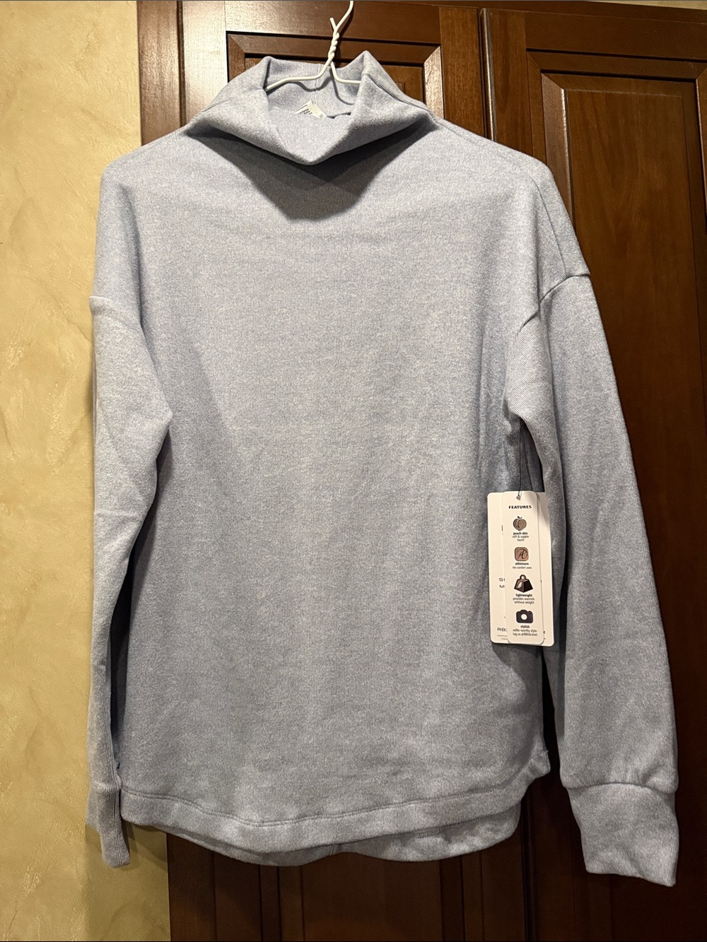 RBX Light Blue Cowl Neck Sweater